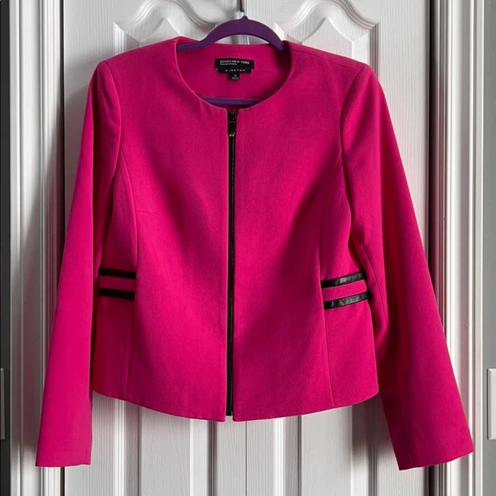 JONES NEW YORK Zip Up Blazer, 10